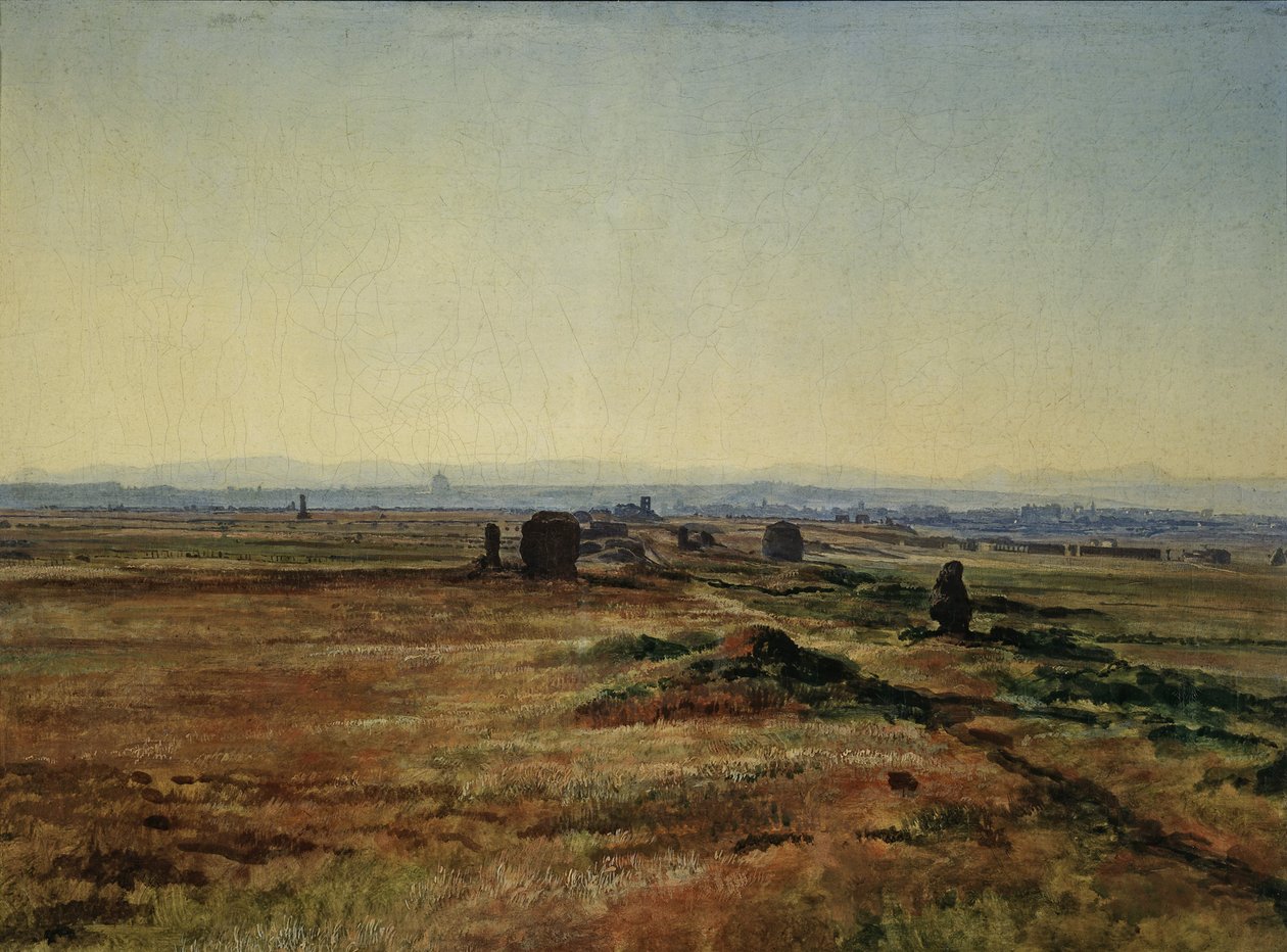 Via Appia au coucher du soleil - Alexander Andreyevich Ivanov