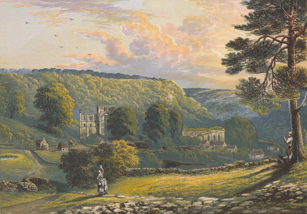 Abbaye de Rievaulx, vers 1880, 1897 - Alexander Francis Lydon