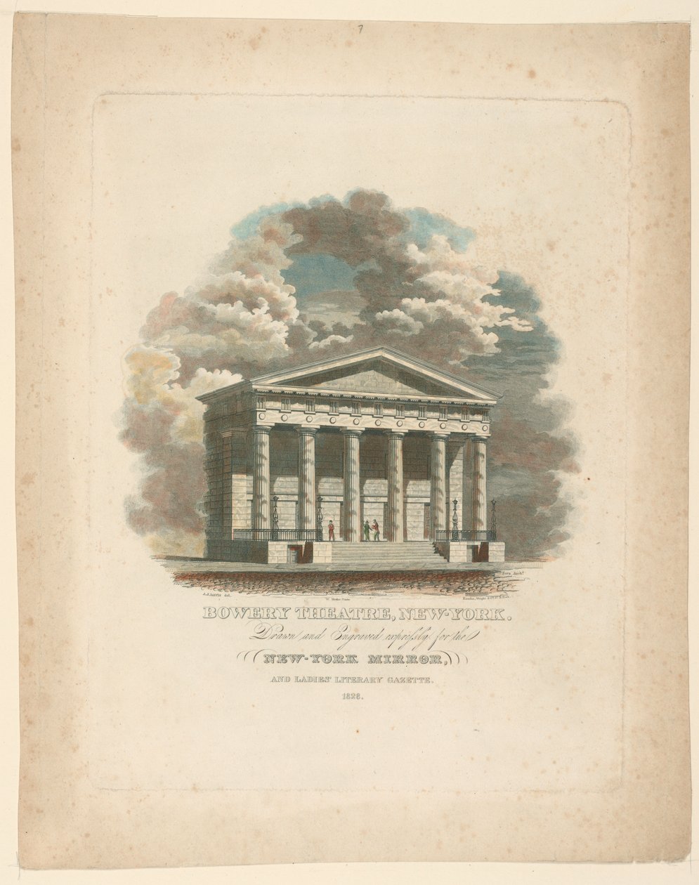 Théâtre Bowery, New York, NY - Alexander Jackson Davis