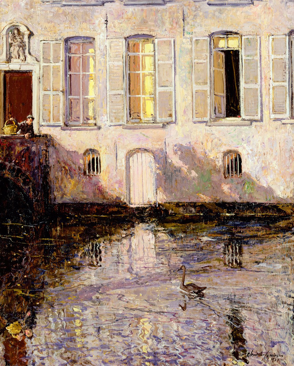 Nourrir les cygnes, Bruges - Alexander Jamieson