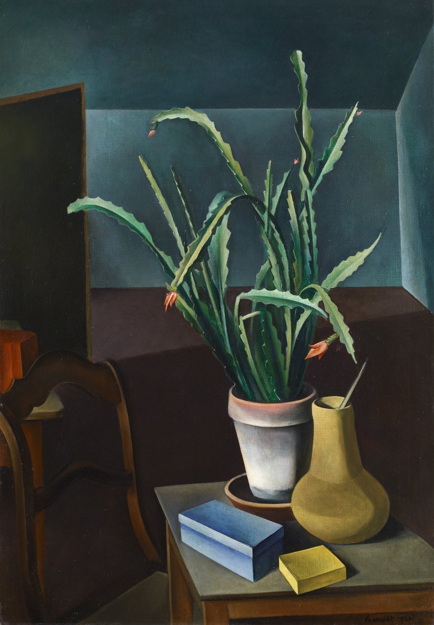 Nature morte de cactus - Alexander Kanoldt