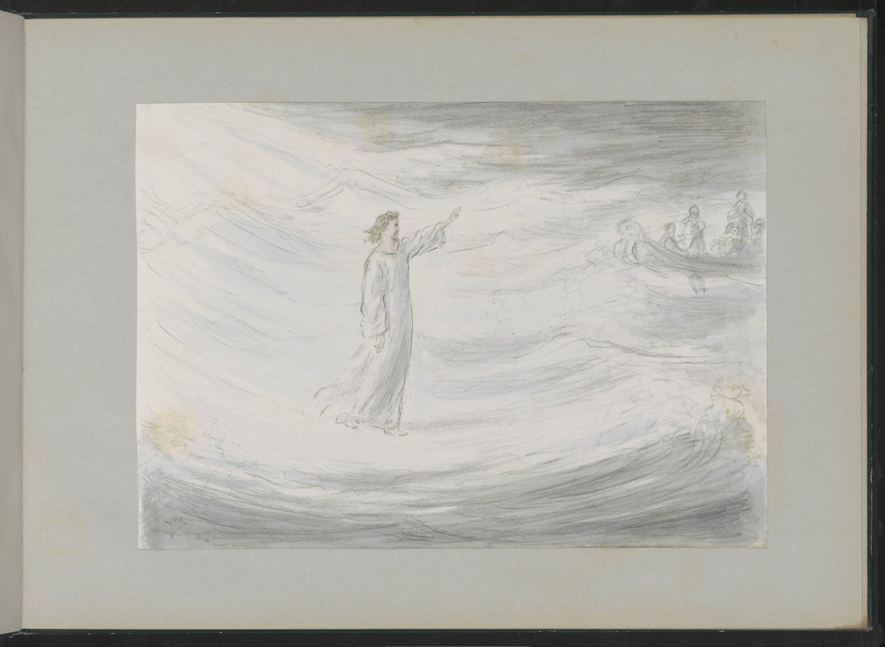 Christ marchant sur l