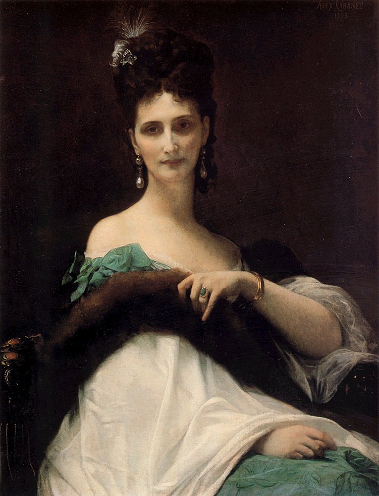 La Comtesse De Keller - Alexandre Cabanel