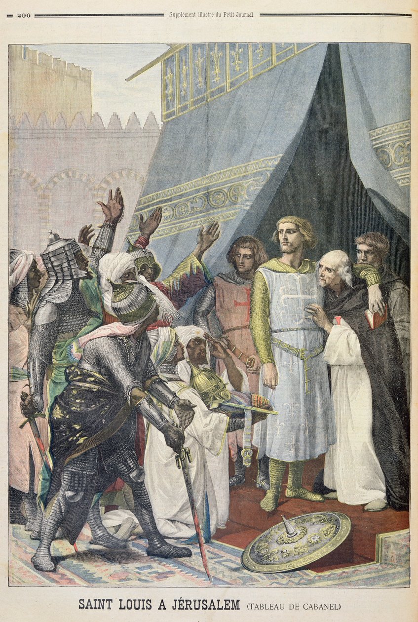 Saint Louis à Jérusalem, illustration du supplément illustré de Le Petit Journal, 11 septembre 1898 - Alexandre Cabanel