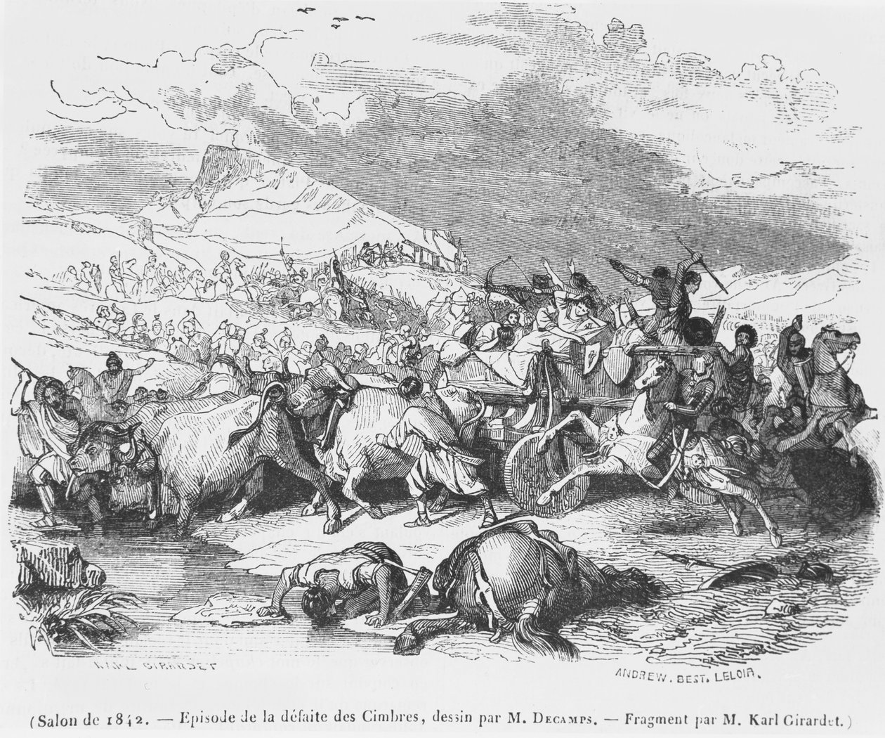La défaite des Cimbres - Alexandre Gabriel Decamps