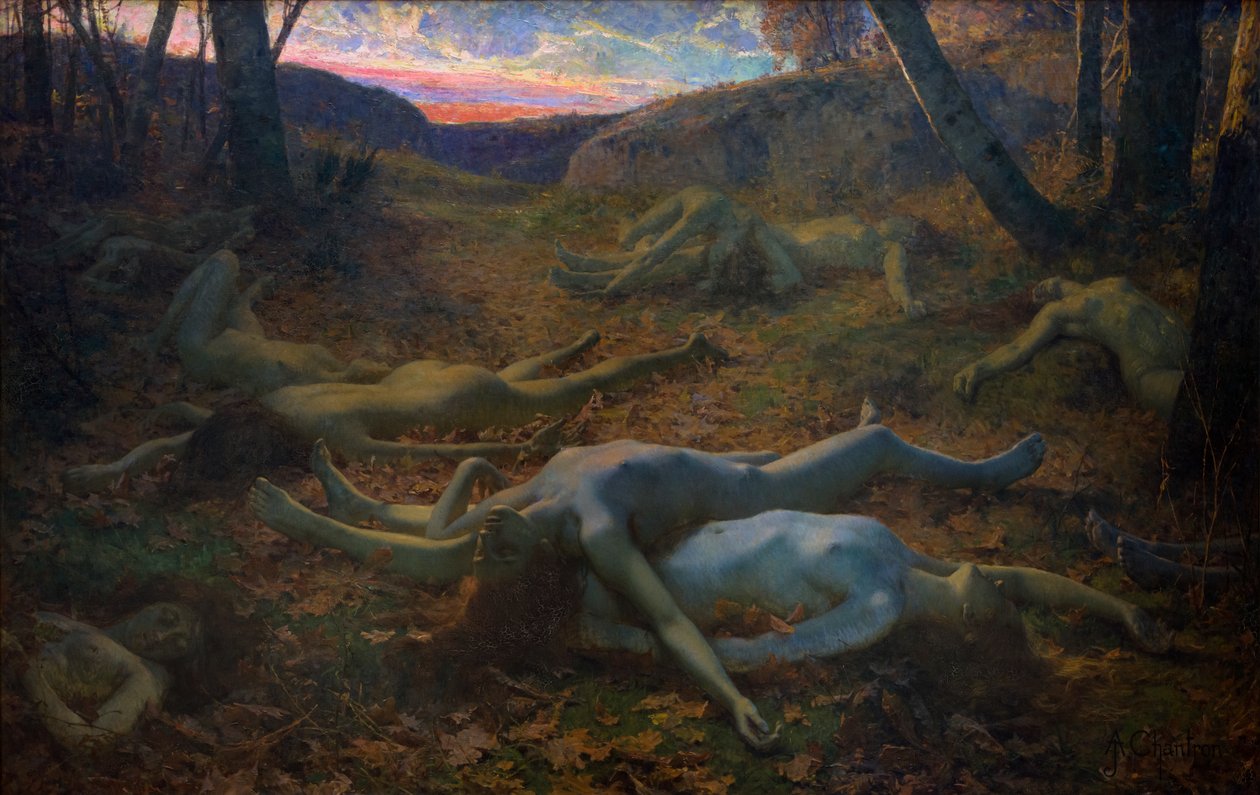 Feuilles mortes ! - Alexandre Jacques Chantron