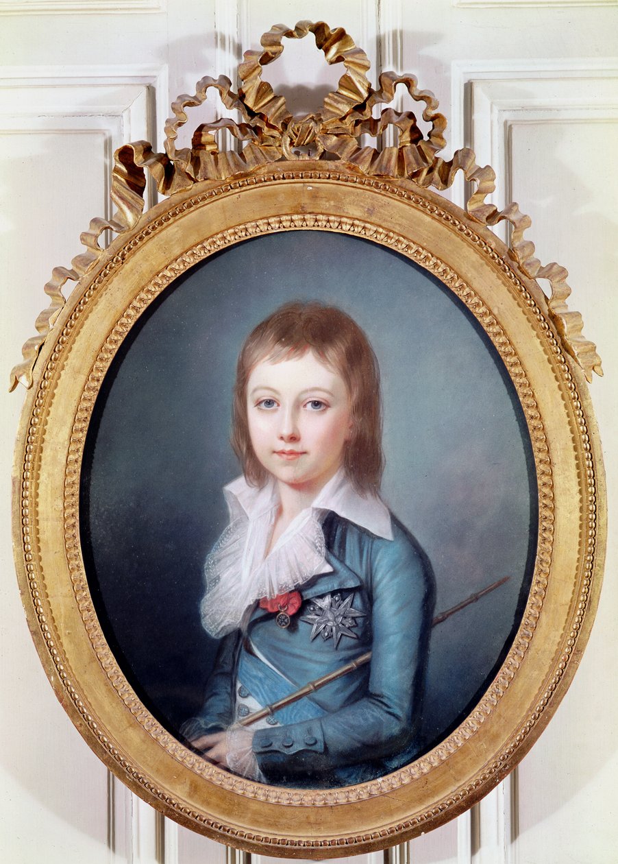 Portrait médaillon de Louis-Charles, roi Louis XVII de France - Alexandre Kucharski