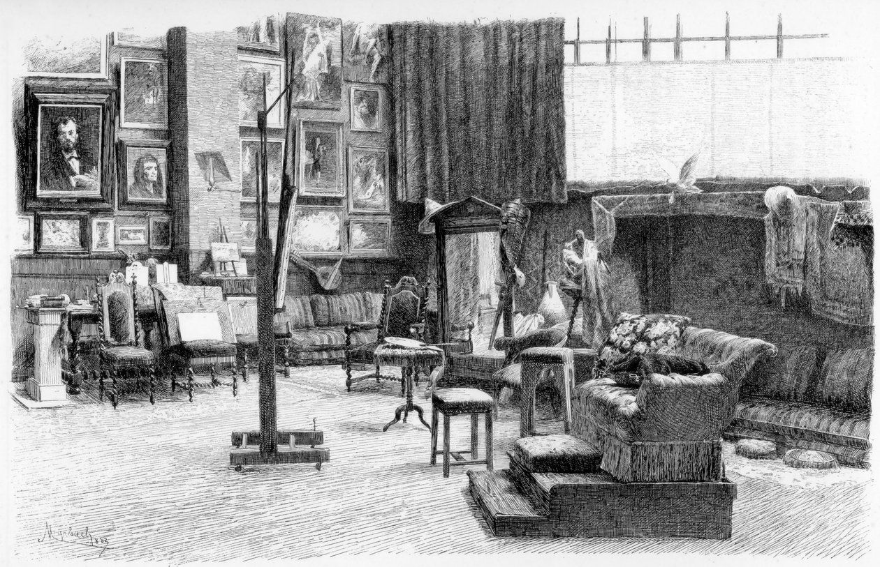 Le Studio, vers 1880-1882 - Alexandre Cabanel