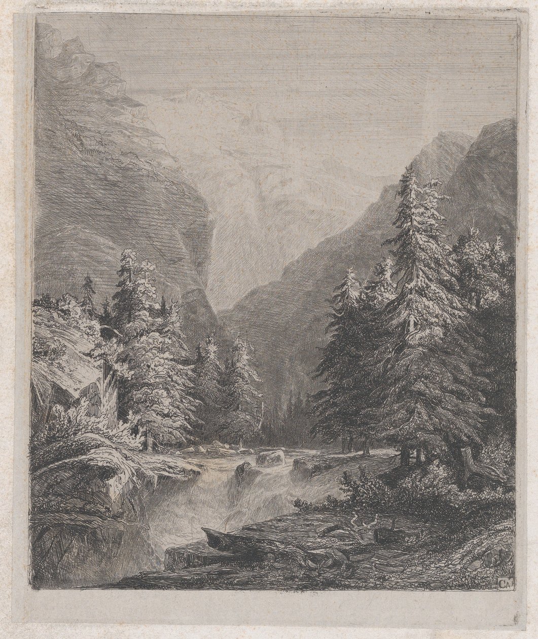 Paysage, 19ème siècle - Alexandre Calame