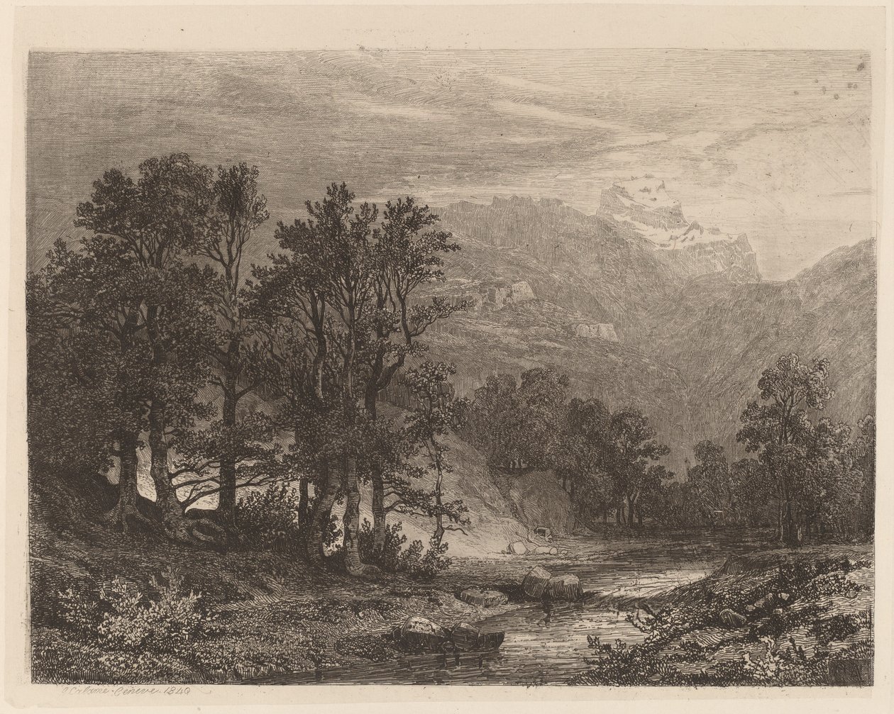 Ruisseau de montagne - Alexandre Calame