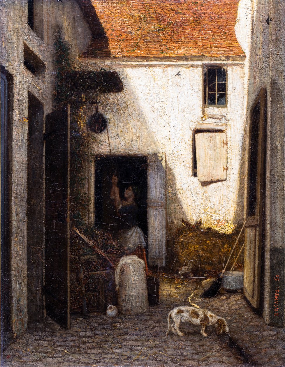 Cour de ferme - Alexandre Gabriel Decamps