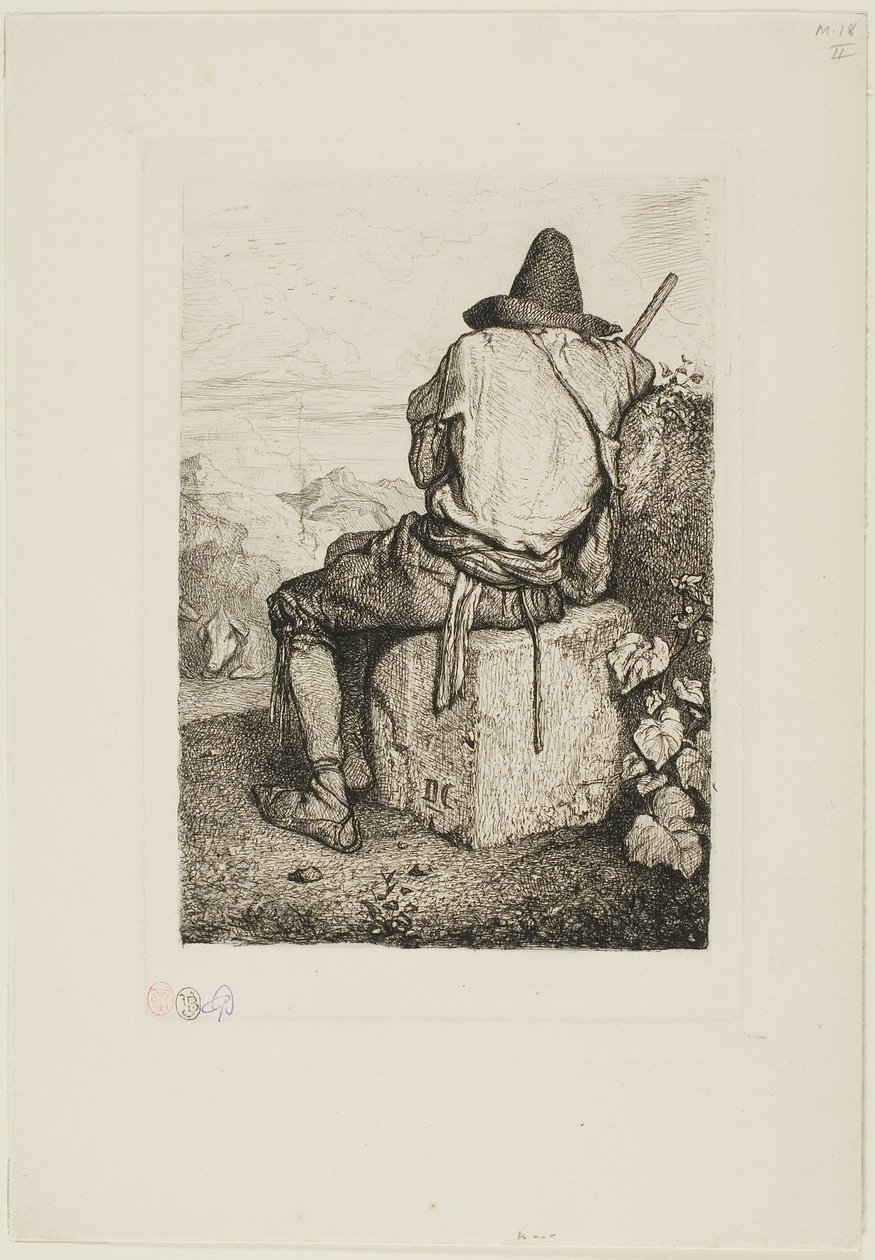Le porcher - Alexandre Gabriel Decamps