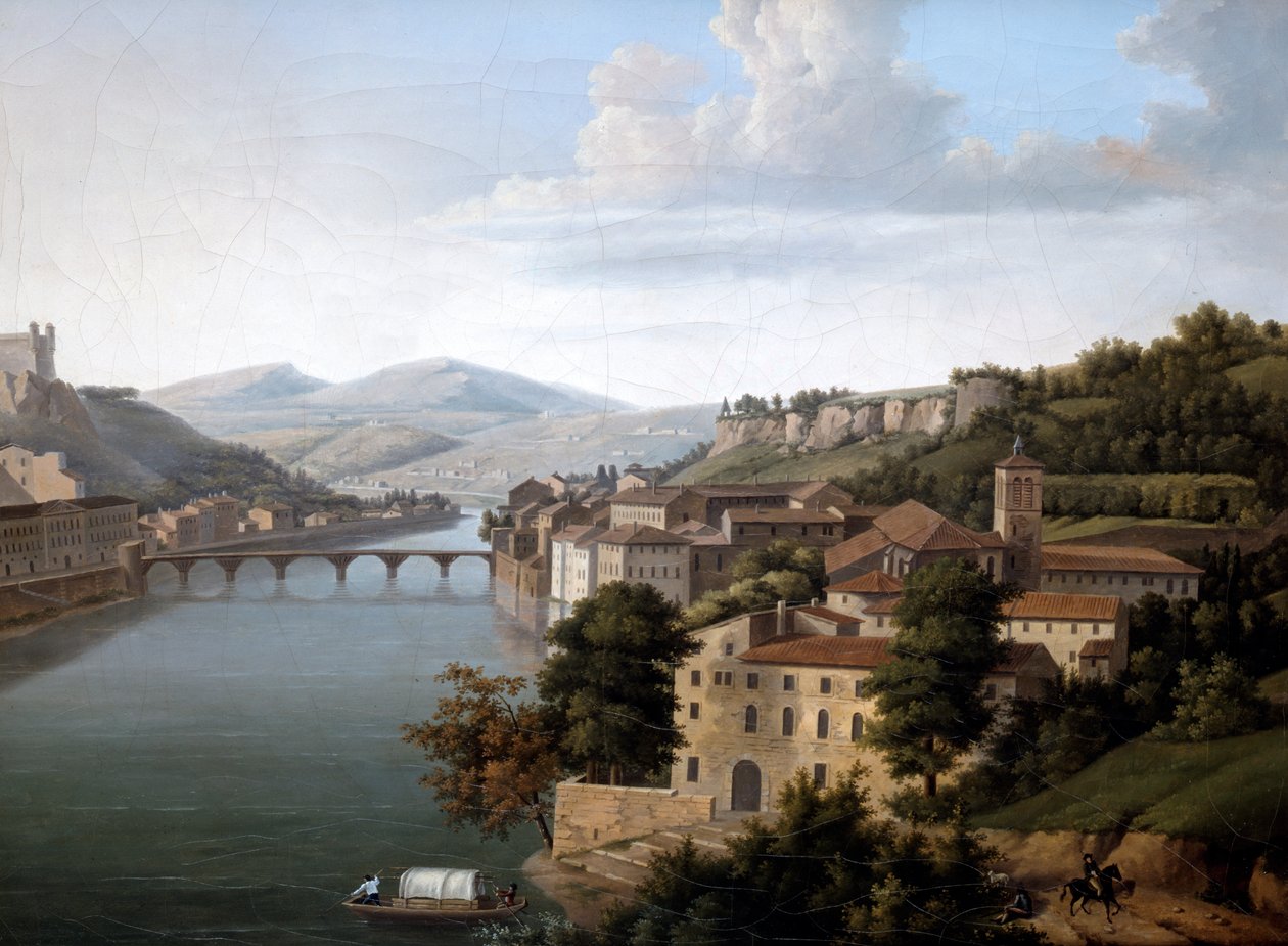 Vue du Rhône - Alexandre Haycinthe Dunouy