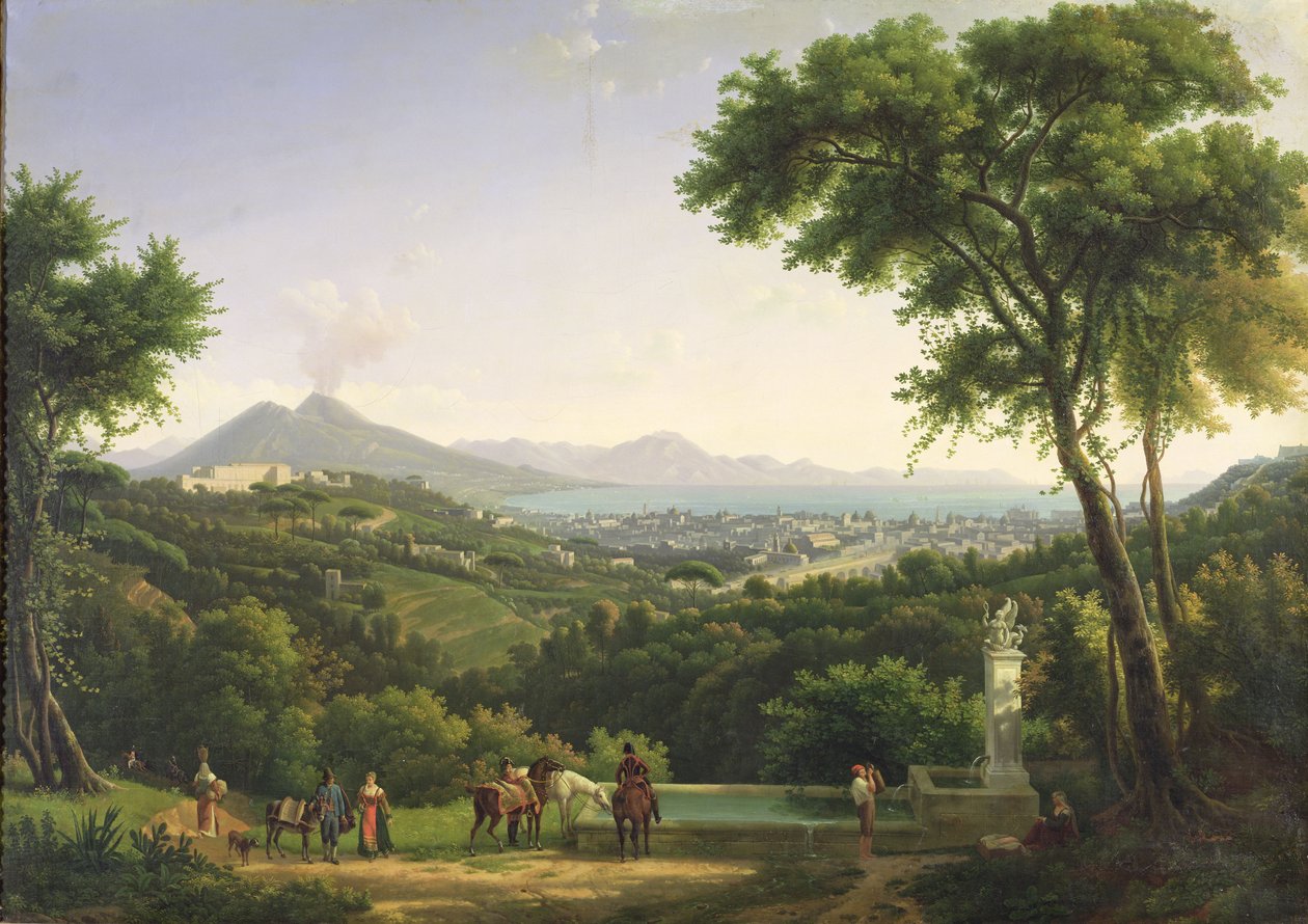 Vue de Naples depuis Capodimonte, 1813 - Alexandre Hyacinthe Dunouy