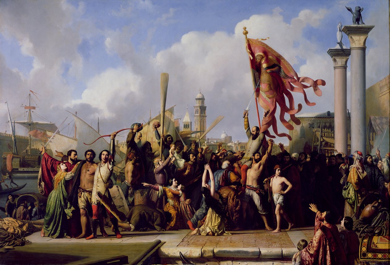 Le Triomphe de Pisani, 1847 - Alexandre Jean Baptiste Hesse
