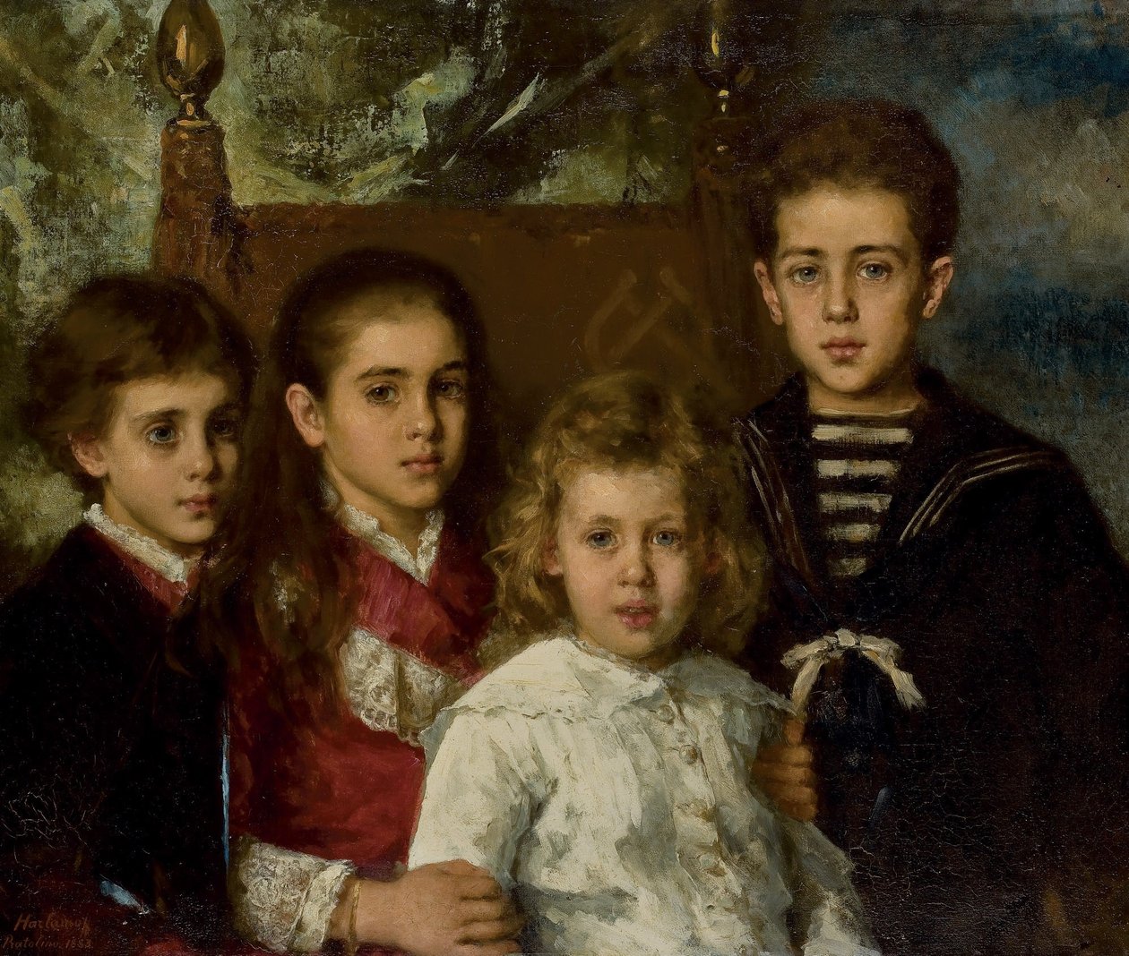Portrait des enfants de Paul Pavlovich Demidoff, 2e prince de San Donato - Alexei Harlamov