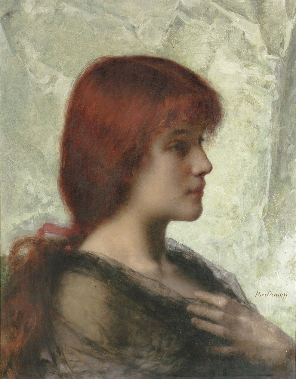 Une beauté auburn - Alexei Alexevich Harlamoff