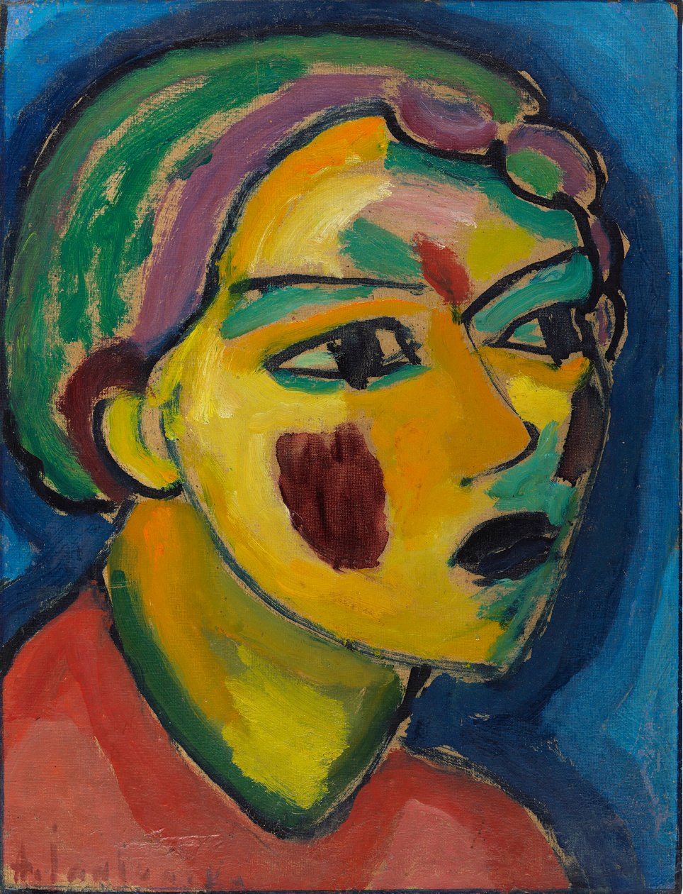 Poète Tête mystique, 1917. - Alexei Javlensky von