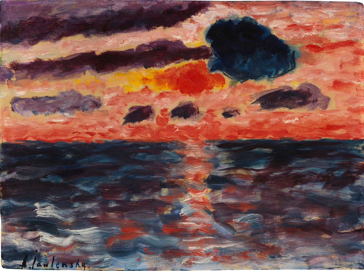 Coucher de soleil, Borkum, 1928 - Alexei Javlensky von
