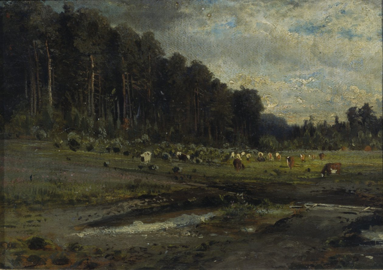 Île des Élans à Sokolniki, 1869 - Alexei Kondratyevich Savrasov