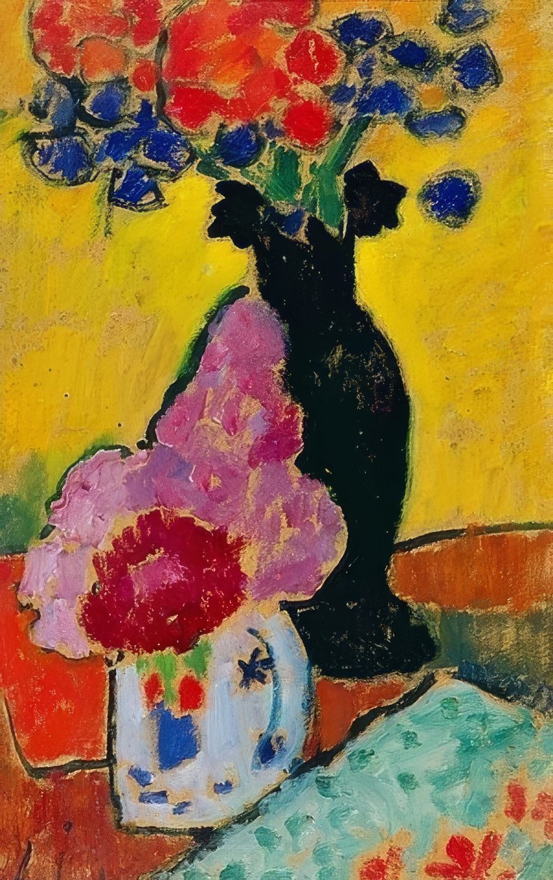 Nature morte avec vase noir - Alexej von Jawlensky