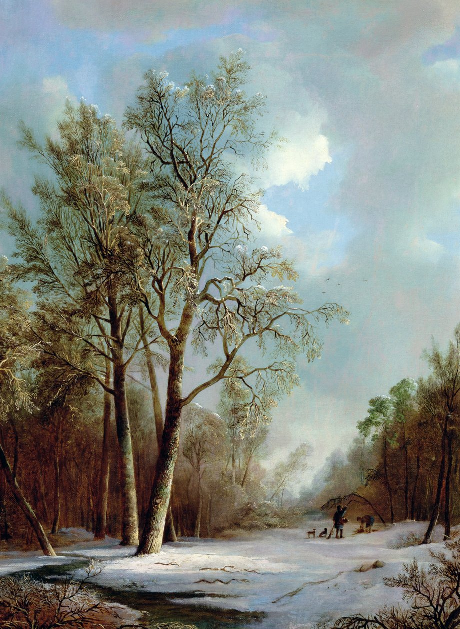 Scène de neige - Alexis de Leeuw