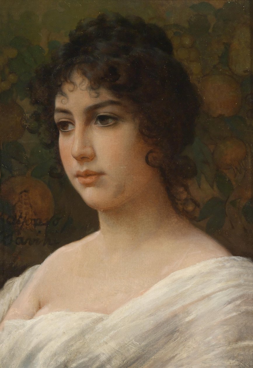 Portrait de jeune fille - Alfonso Savini