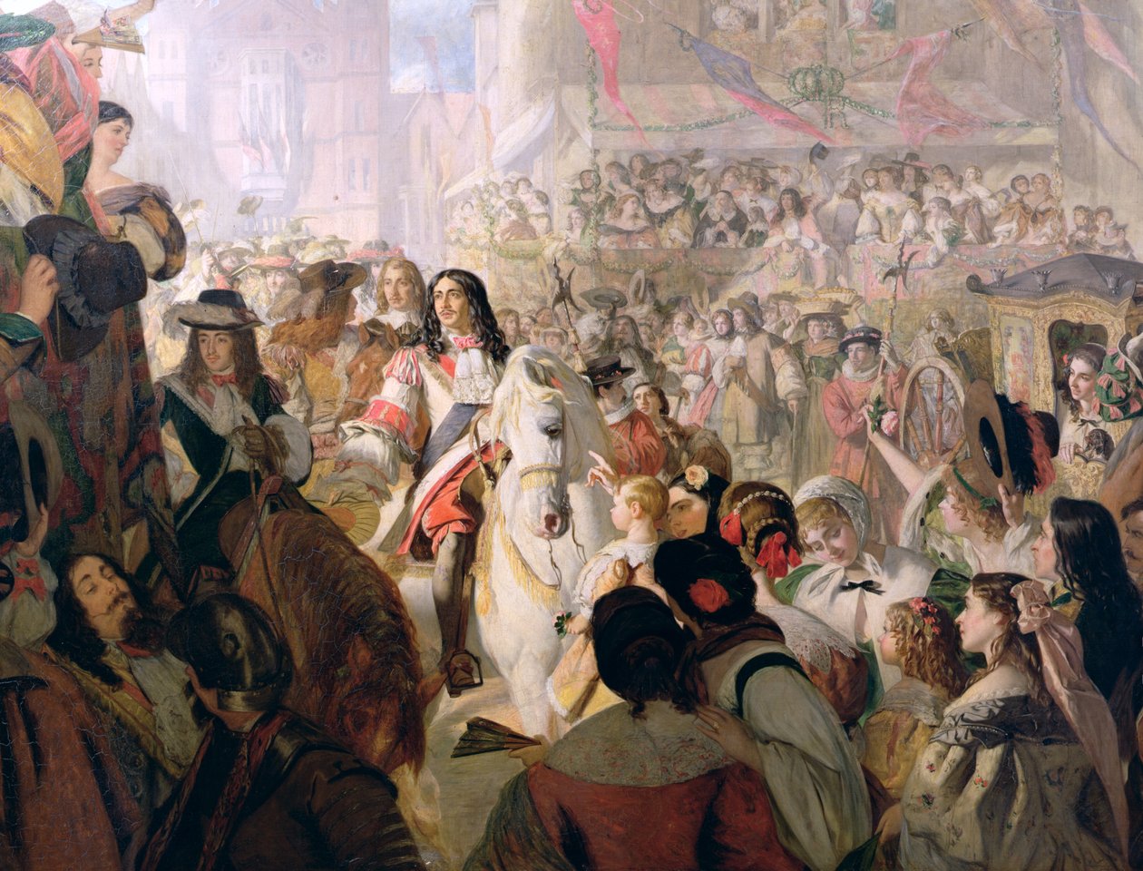 Le retour de Charles II (1630-85) à Whitehall en 1660, 1867 - Alfred Barron Clay