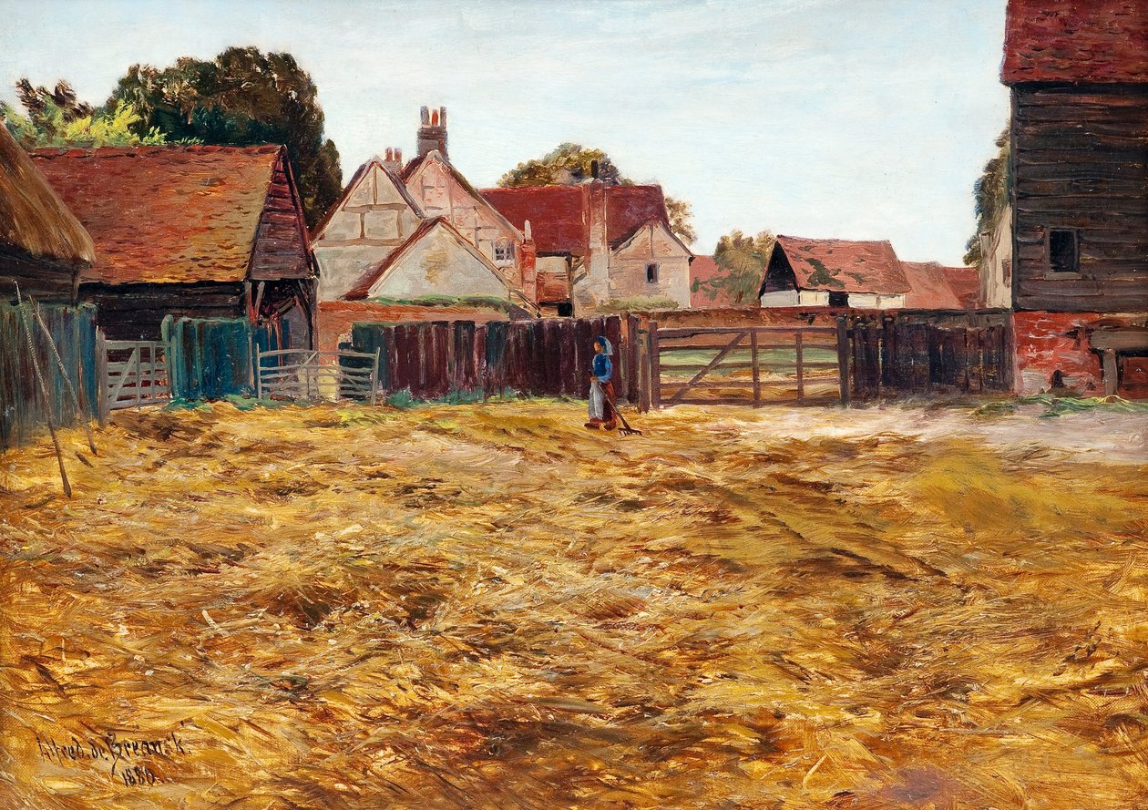 Vue de la cour - Alfred de Breanski