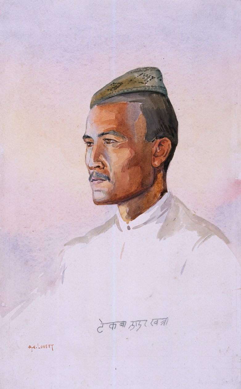 Un Khas Gurkha, des 9ème fusiliers Gurkha, illustration pour 