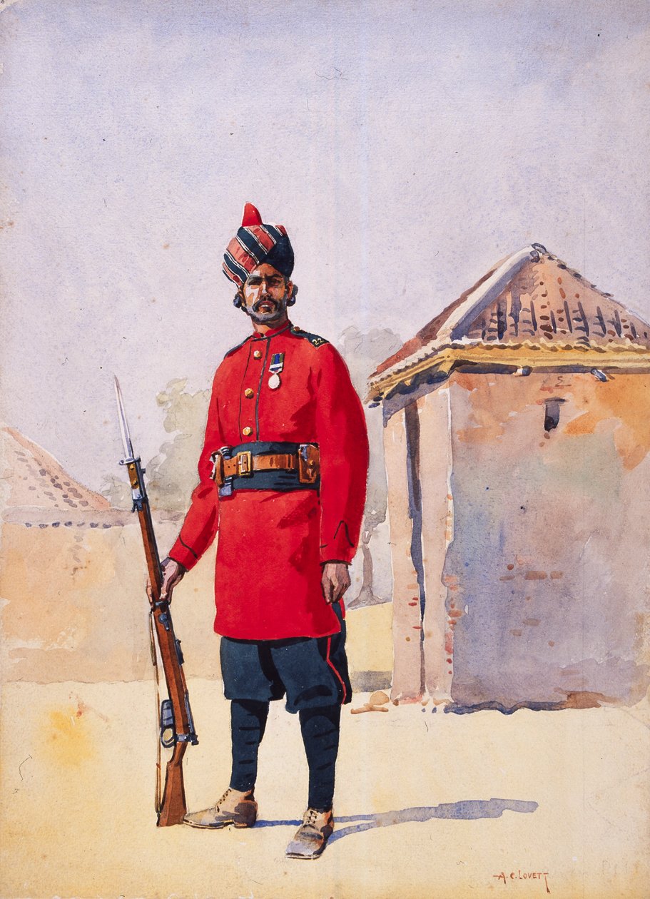 Soldat du 22e Punjabis Awan de Shahpur, illustration pour 