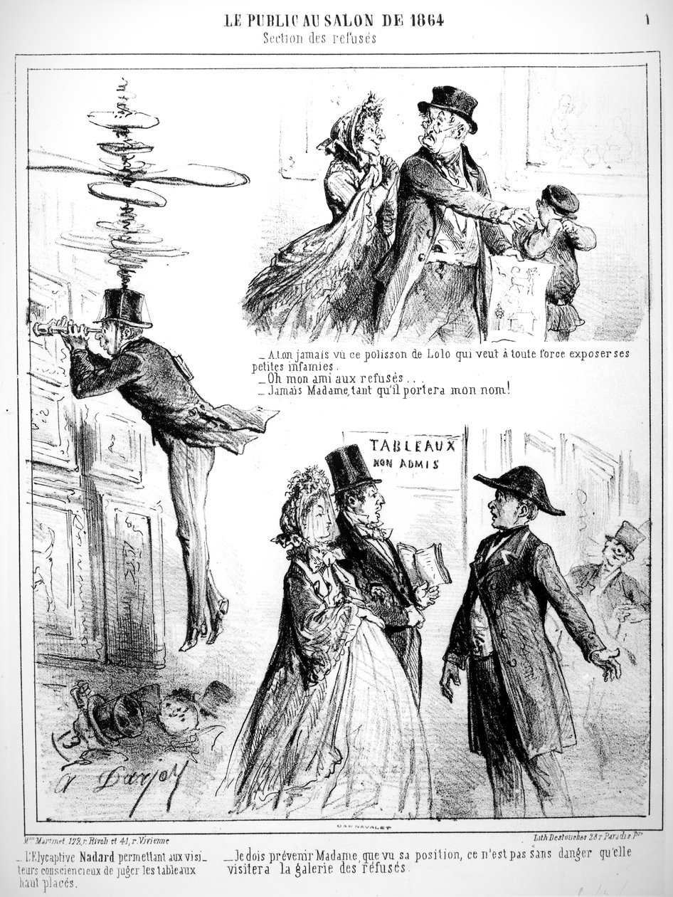 Caricatures du Salon des Refusés de 1864 - Alfred Darjoy