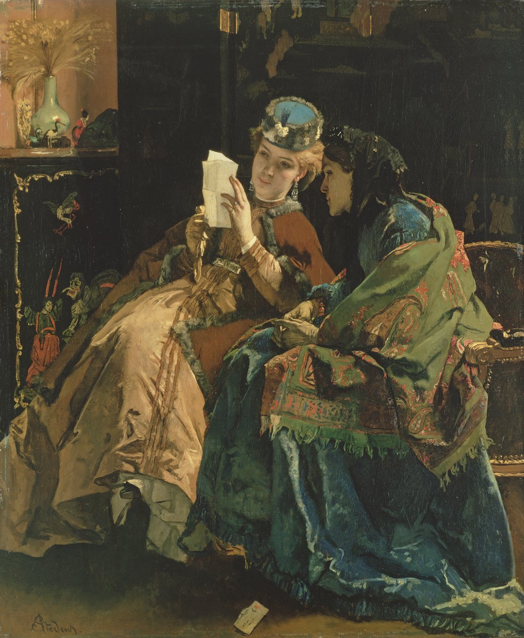 Lire la lettre - Alfred Emile Stevens