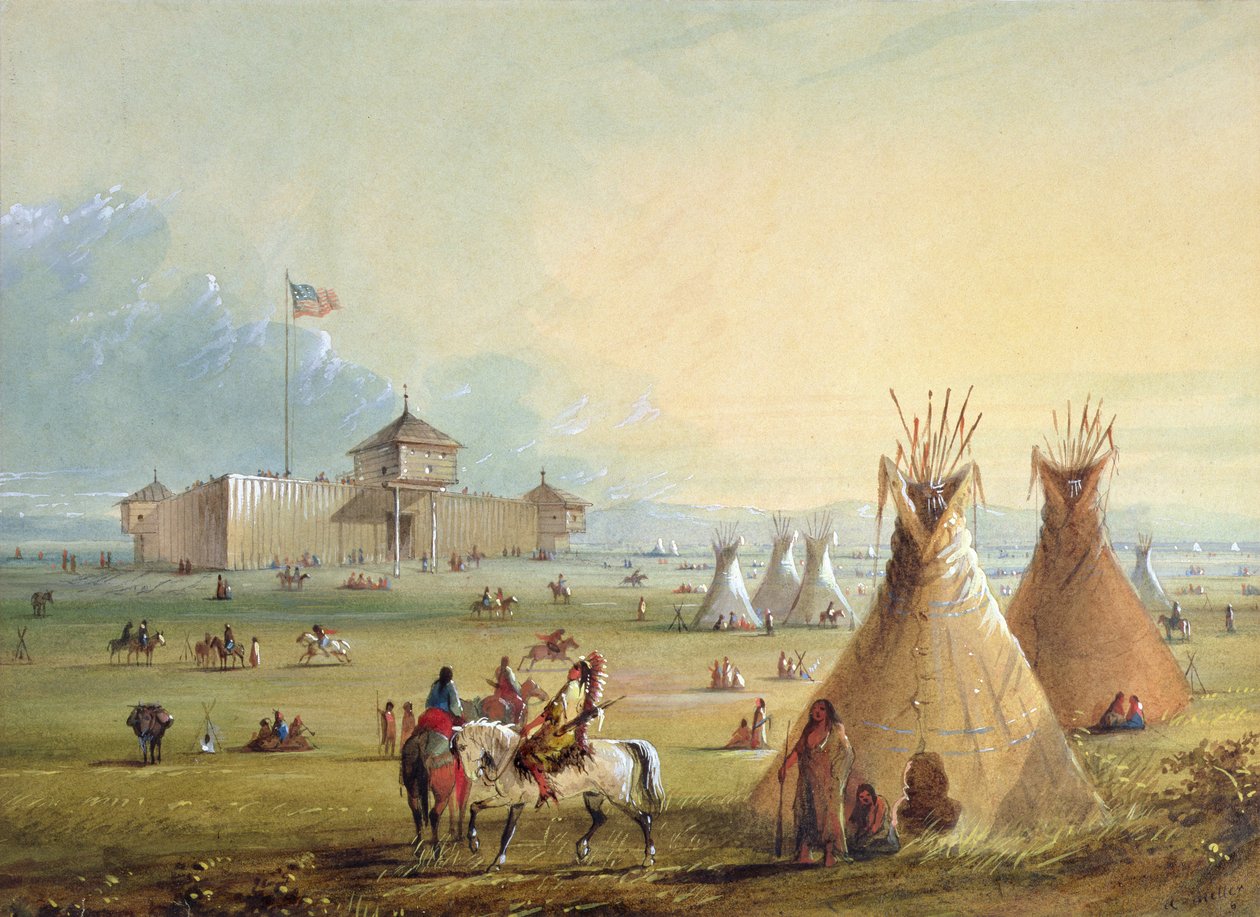 Fort Laramie, 1858-60 - Alfred Jacob Miller