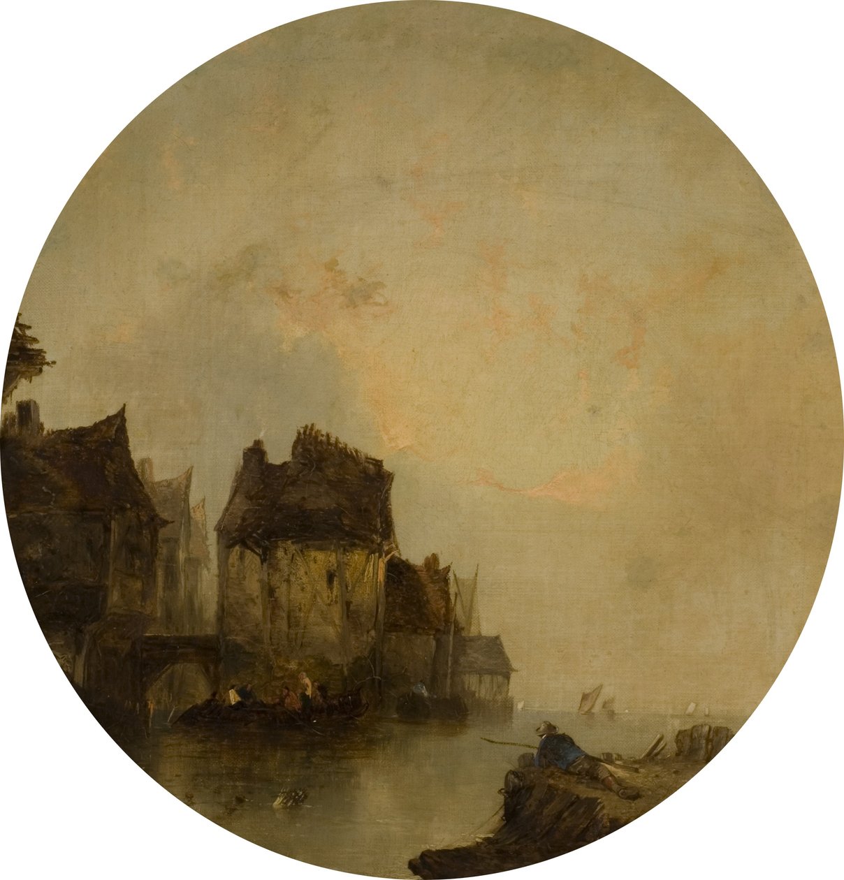 Scène de rivière - Alfred Montague