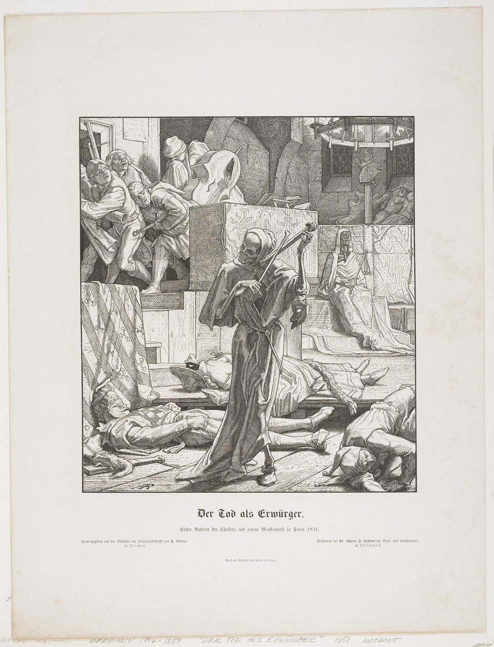 La mort comme étrangleur, 1851 - Alfred Rethel