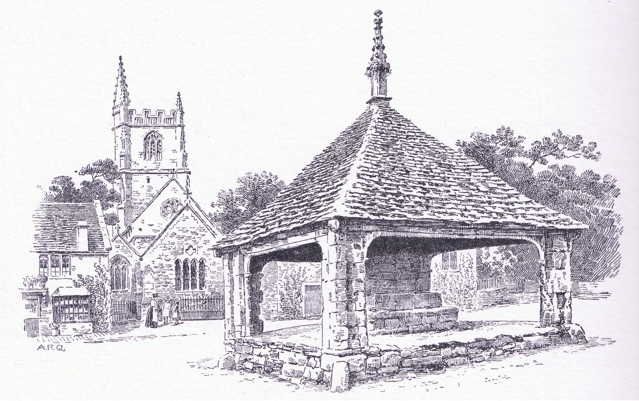 Castle Combe, Wiltshire, de The Cottages and the Village Life of Rural England publié par Dent & Sons Limited, 1912 - Alfred Robert Quinton