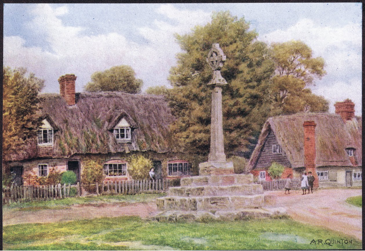 Long Wittenham, Berkshire, de The Cottages and the Village Life of Rural England publié par Dent & Sons Limited, 1912 - Alfred Robert Quinton