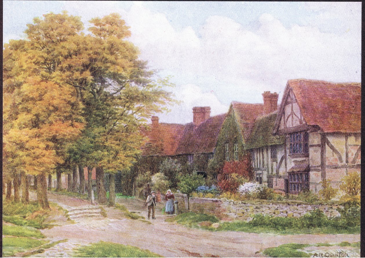 Le Prieuré, Steventon, Berkshire, de The Cottages and the Village Life of Rural England publié par Dent & Sons Limited, 1912 - Alfred Robert Quinton