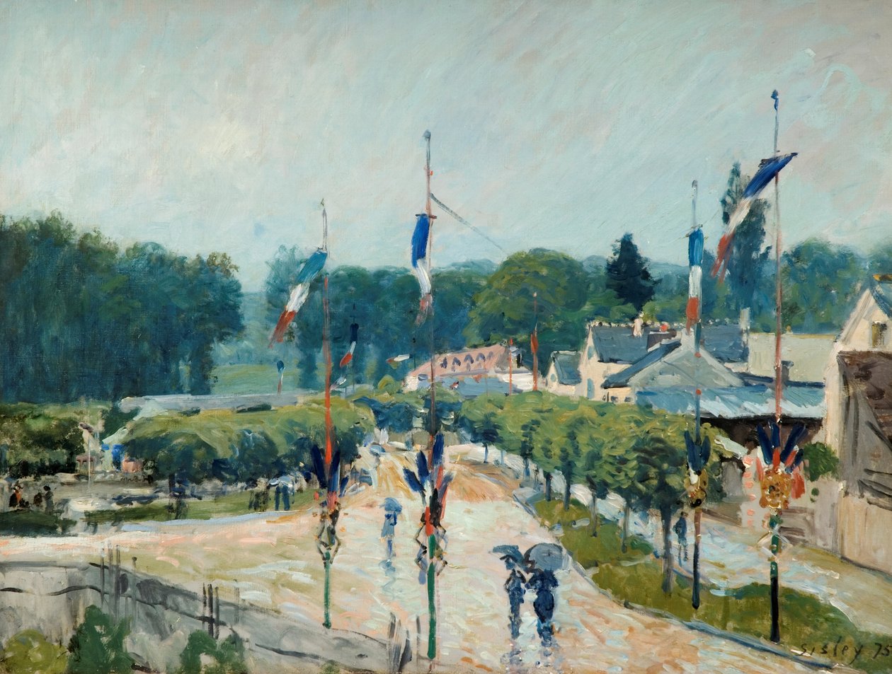 Quatorze juillet à Marly-le-Roi, 1875 - Alfred Sisley