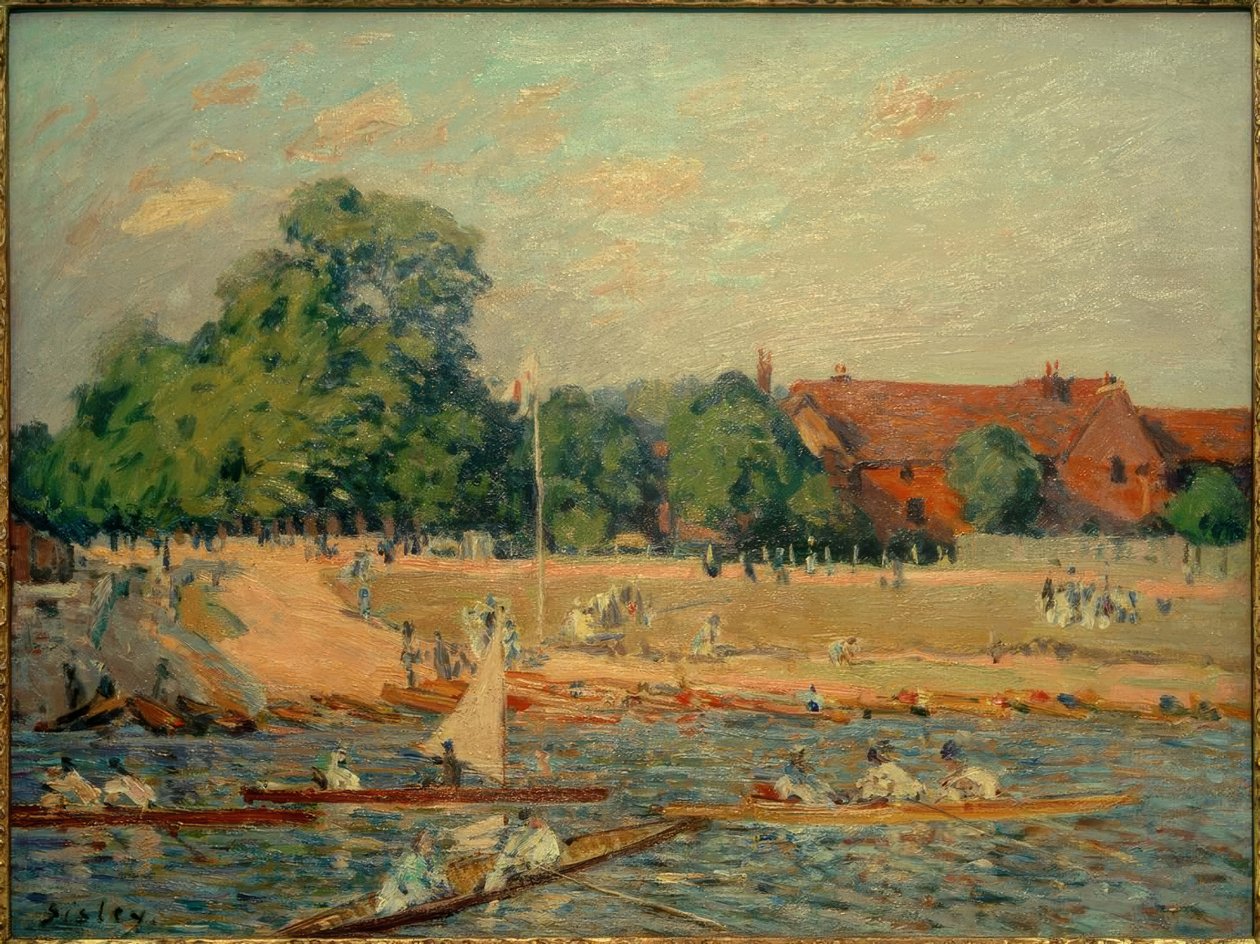 Les Régates à Hampton Court - Alfred Sisley