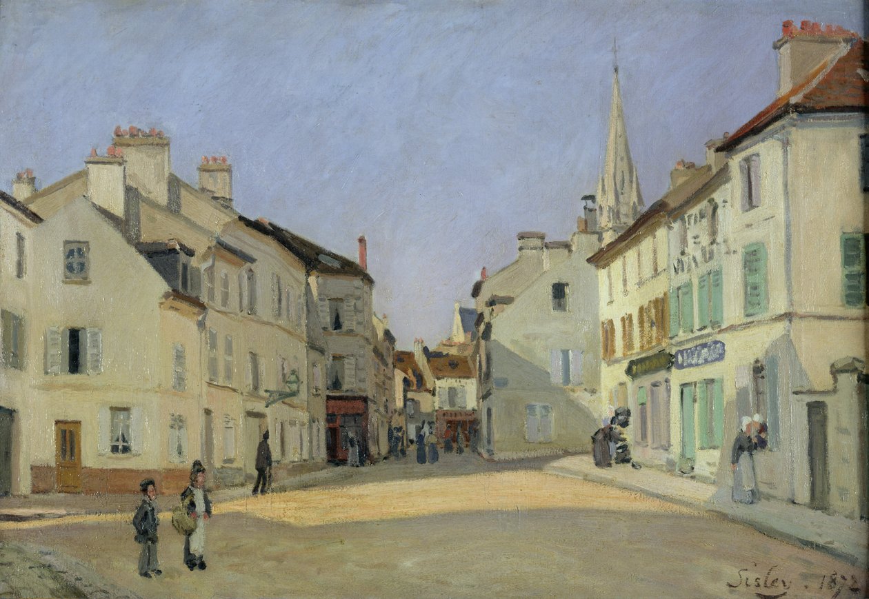 Rue de la Chaussée à Argenteuil, 1872 - Alfred Sisley
