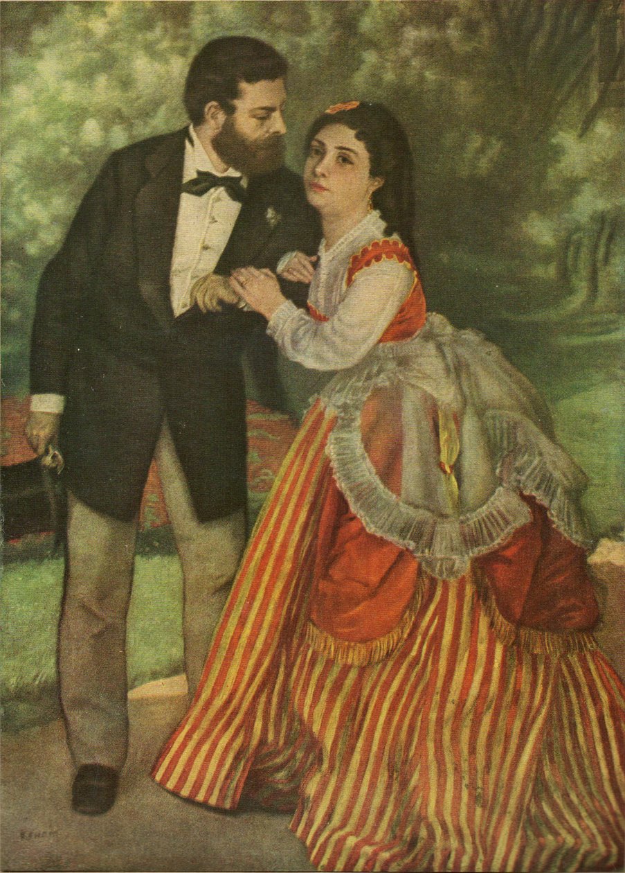 Sisley et madame par Renoir - Alfred Sisley