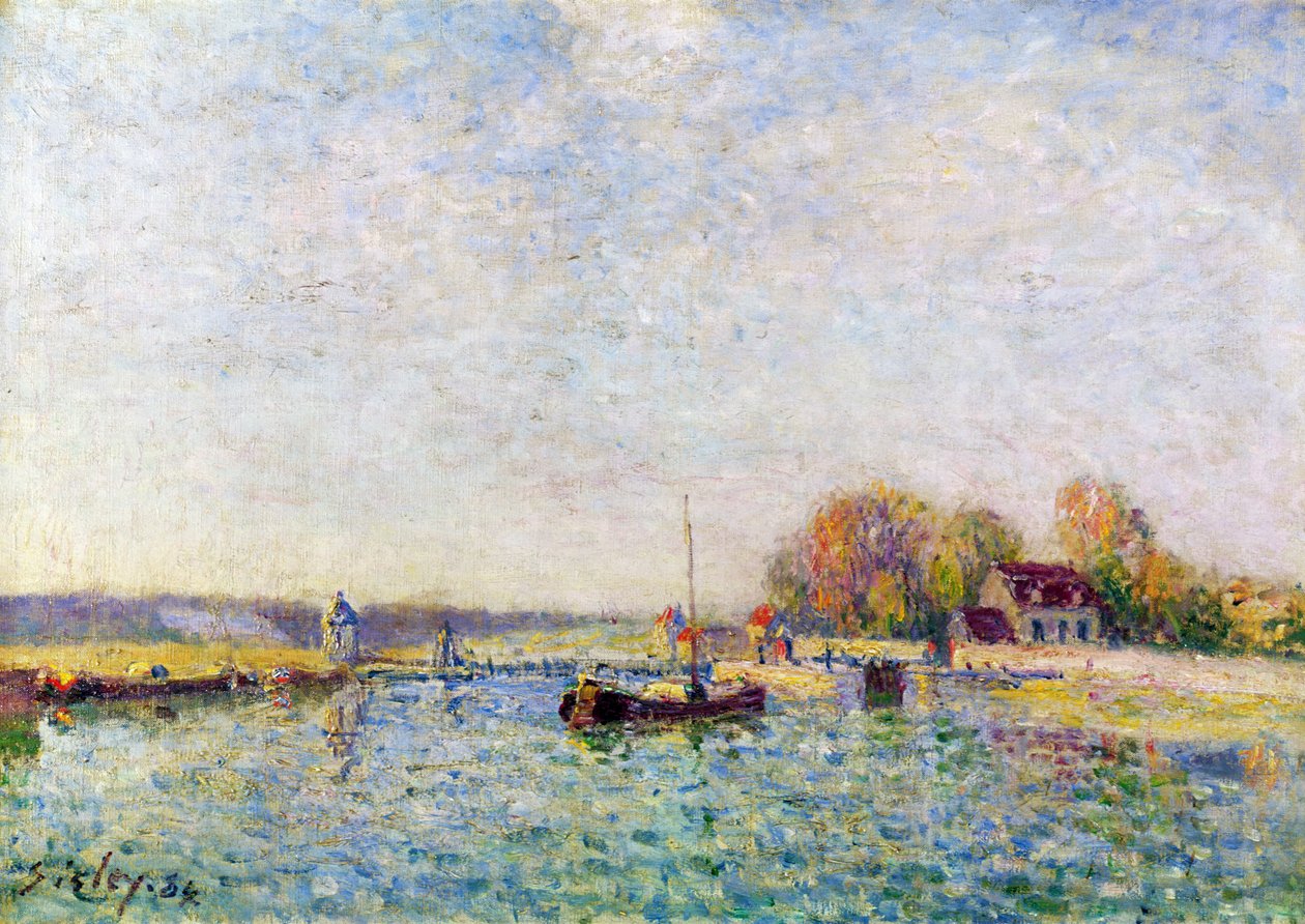 Le canal, 1884 - Alfred Sisley