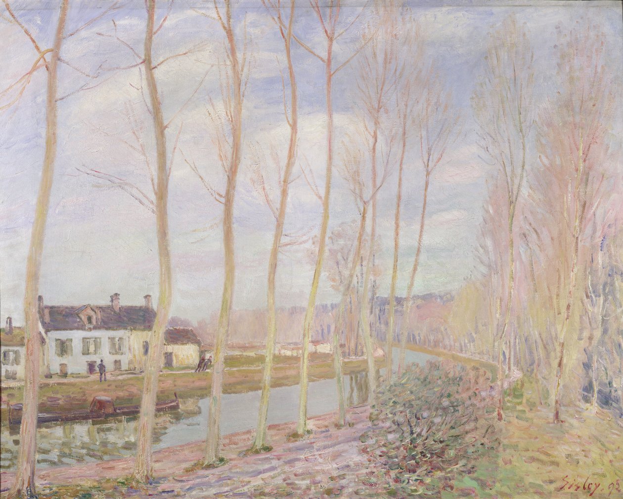 Le canal du Loing, 1892 - Alfred Sisley