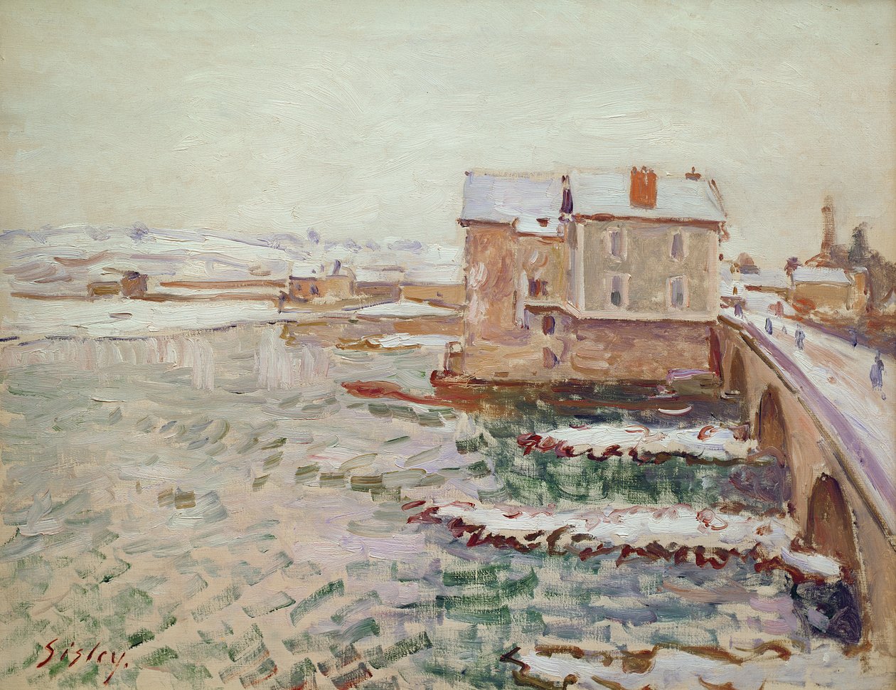 Le Pont de Moret pendant l