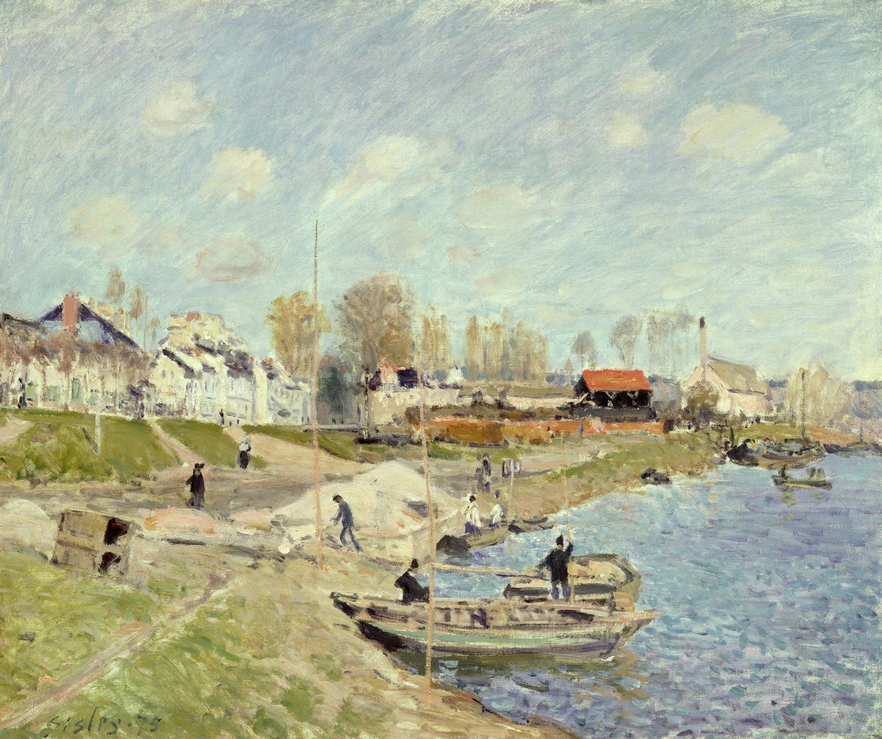 Le quai à Sable près de Port-Marly, 1875 - Alfred Sisley
