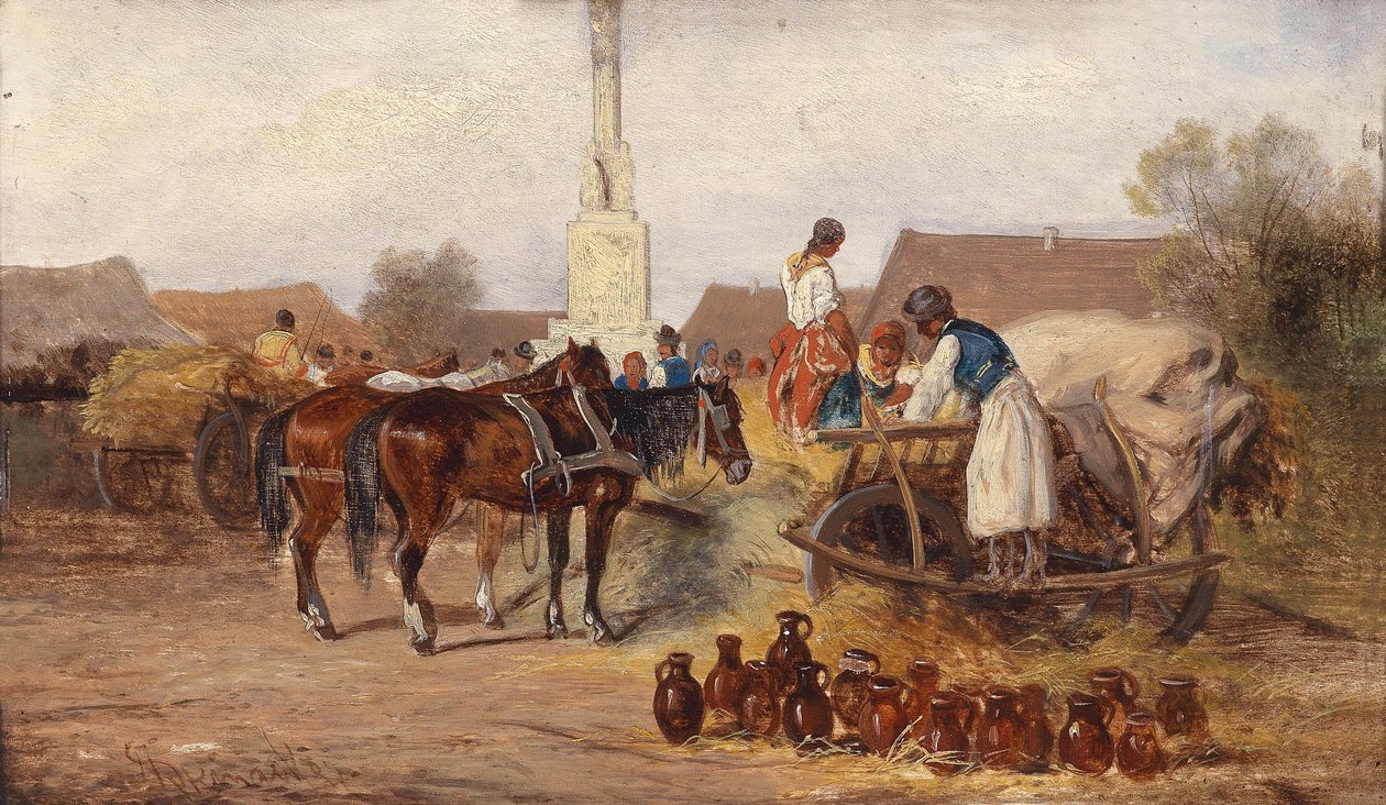 Au marché des potiers - Alfred Steinacker