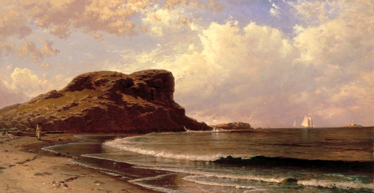 Castle Rock, Nahant, Massachusetts - Alfred Thompson Bricher