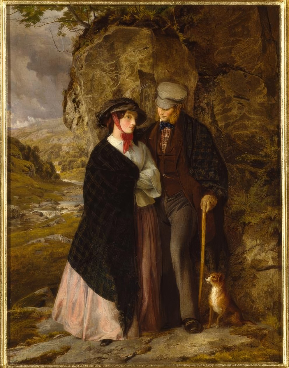 A.W.Cooper, Un jour de pluie / Peinture, 1858-59 - Alfred W. Cooper